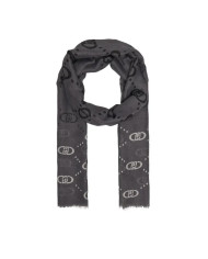 FOULARD LIU JO DONNA  ECS STOLA DEGRADE LOGO BLACK 70X180  2F5080 T0300 22222