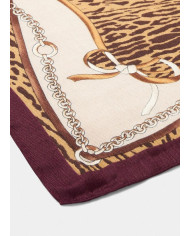 Foulard FOULARD RIBBON ANIMALIER 120X120 NATURALE