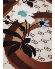 FOULARD LIU JO DOMMA FLOWERY CON LOGO NATURALE 2F4097 T0300 00005