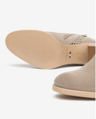 TRONCHETTI NEROGIARDINI DONNA VELOUR CRETA VELOUR CRETA TR CAPUA BEIGE TACCO 7CM E615110D/451