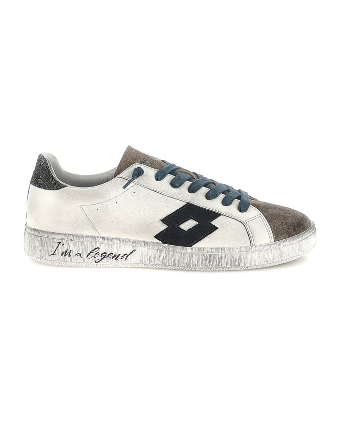 SNEAKERS UOMO LOTTO LEGGENDA AUTOGRAPH LEGEND 4 WHITE/STORMY WEATHER/WARM GRAY 7U 223147 DTJ