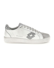 SNEAKERS LOTTO DONNA AUTOGRAPH GLITTER W LEGGENDA WHITE/SILVER METAL 2/MUSHROOM GRAY 223667 9MV
