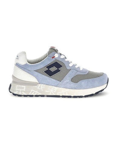 SNEAKERS LOTTO UOMO TOKYO GINZA CRACK LEGGENDA GRAY/DRESS BLUE/ASHLEY BLUE 223626 EE7