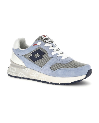 SNEAKERS LOTTO UOMO TOKYO GINZA CRACK LEGGENDA GRAY/DRESS BLUE/ASHLEY BLUE 223626 EE7