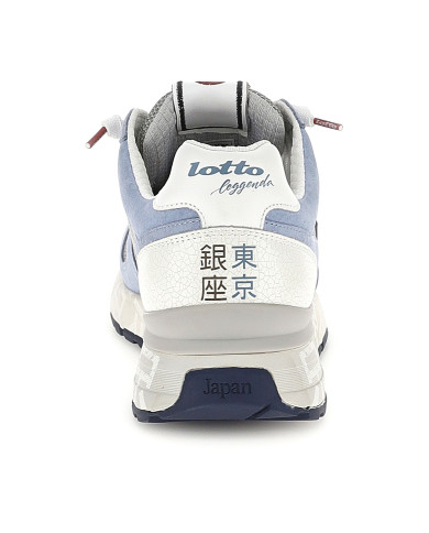 SNEAKERS LOTTO UOMO TOKYO GINZA CRACK LEGGENDA GRAY/DRESS BLUE/ASHLEY BLUE 223626 EE7