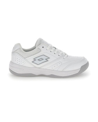 SNEAKERS DONNA LOTTO NEXT COURT COURT LOGO AMF XX W ALL WHITE/SILVER METAL 2 BOX WOMAN E 220655 1GN