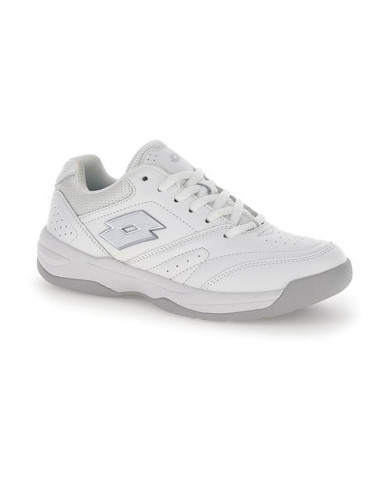SNEAKERS DONNA LOTTO NEXT COURT COURT LOGO AMF XX W ALL WHITE/SILVER METAL 2 BOX WOMAN E 220655 1GN
