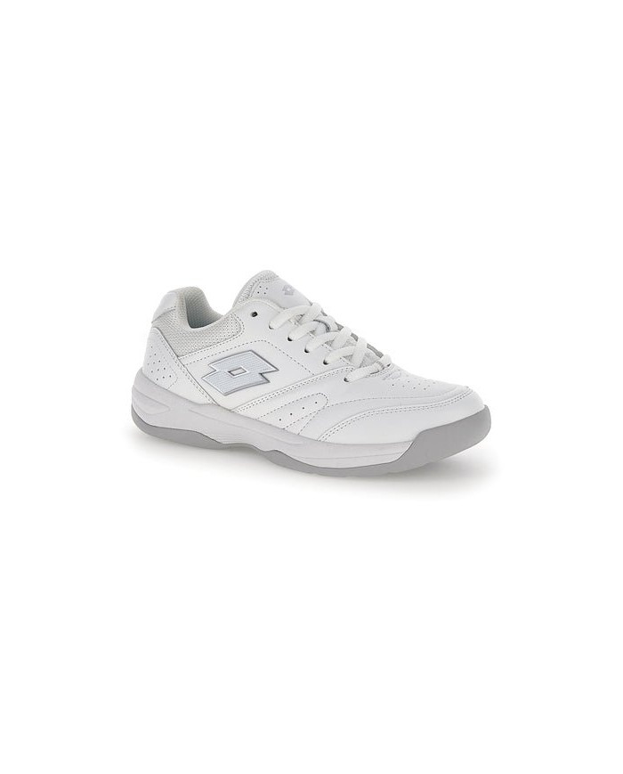 SNEAKERS DONNA LOTTO NEXT COURT COURT LOGO AMF XX W ALL WHITE/SILVER METAL 2 BOX WOMAN E 220655 1GN