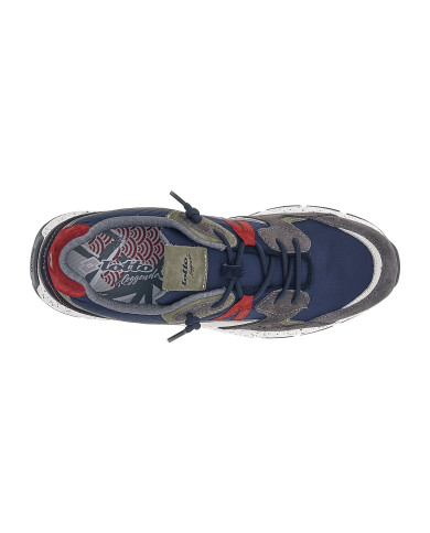 SNEAKERS LOTTO UOMO TOKYO SHINJUKU LEGGENDA OCEAN BLUE/FONDANT BROWN/MARTINI OLIVE 223841