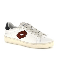 SNEAKERS UOMO  LOTTO LEGGENDA AUTOGRAPH WAXED WHITE/RED CHOCOLATE/RAINY DAY 223142 DTE