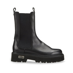 Anfibio Cult Slash 3267 High Beatle W Leather/elastic Black Donna Nero