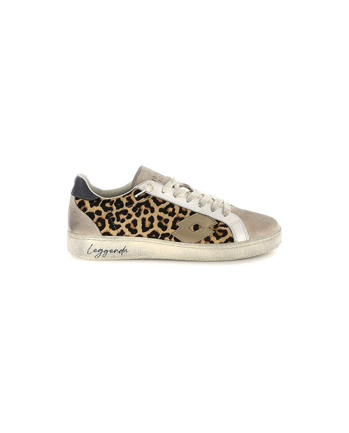 SNEAKERS DONNA LOTTO LEGGENDA AUTOGRAPH LEO W TAPIOCA WHITE/LIGHT PLATINO/HONEY YELLOW 223159 DTU