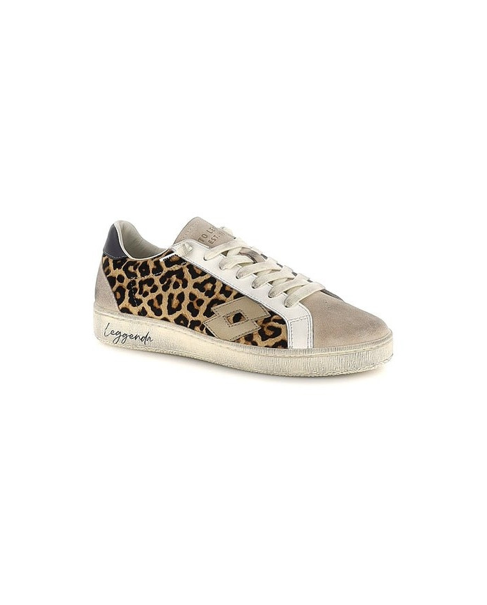 SNEAKERS DONNA LOTTO LEGGENDA AUTOGRAPH LEO W TAPIOCA WHITE/LIGHT PLATINO/HONEY YELLOW 223159 DTU