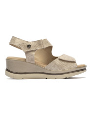SANDALO CON ZEPPA  PITILLOS DONNA OSSID TAUPE 5033 TAUPE