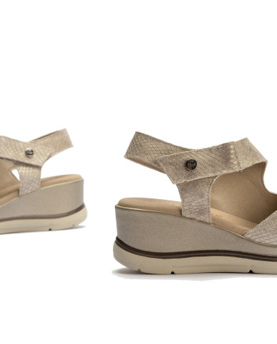 SANDALO CON ZEPPA  PITILLOS DONNA OSSID TAUPE 5033 TAUPE