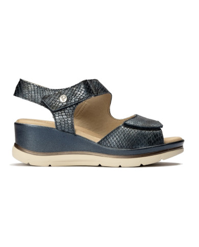 SANDALO CON ZEPPA  PITILLOS DONNA OSSID AZUL 5033 OSSID