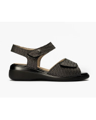 SANDALO PITILLOS DONNA ESPIGA NERO 5011 NEGRO