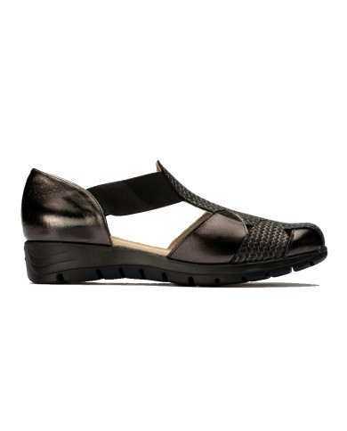 SANDALO PITILLOS DONNA ESPIGA TRESOR NERO 2602 NEGRO