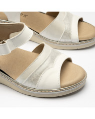 SANDALO CON ZEPPA PITILLOS DONNA STOCCOLMA BLANCO MARLEY TRESOR 5041 BLANCO