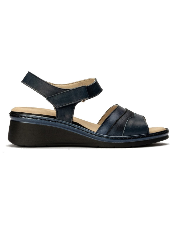 SANDALO CON ZEPPA PITILLOS DONNA VERONA AZUL MARLEY TRESOR 5041 AZUL