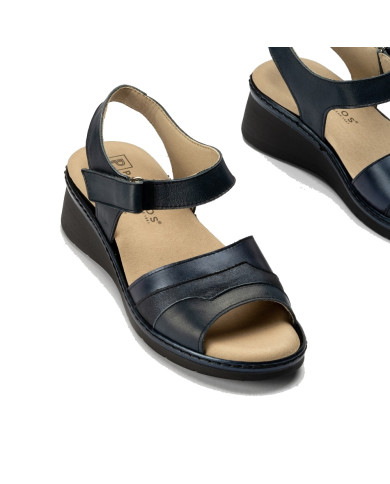 SANDALO CON ZEPPA PITILLOS DONNA VERONA AZUL MARLEY TRESOR 5041 AZUL