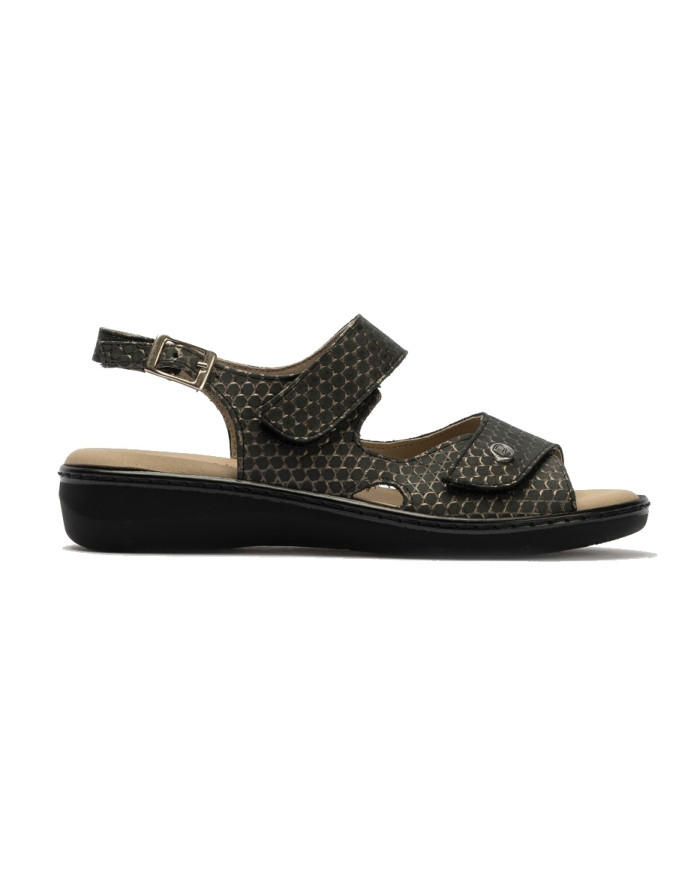 SANDALO PITILLOS DONNA MIEL NAMINATO NERO 5000 NEGRO