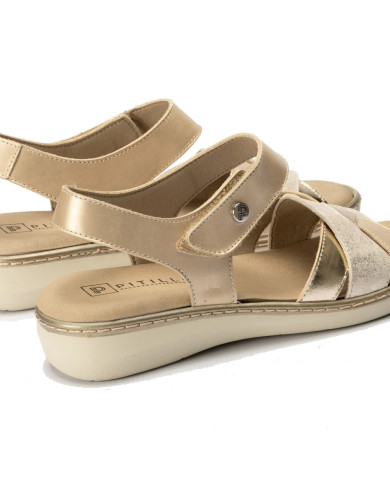 SANDALO PITILLOS DONNA TRESOR MARLEY LAMINATO ORO 5005 DORADO