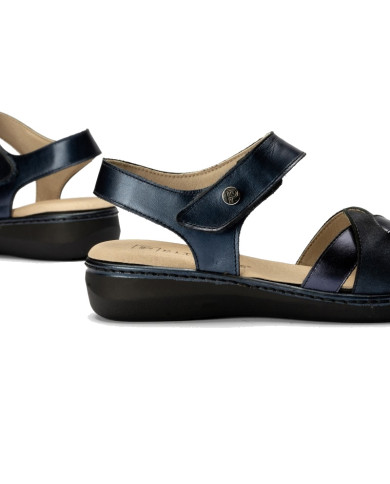 SANDALO PITILLOS DONNA TRESOR MARLEY LAMINATO 5005 AZUL