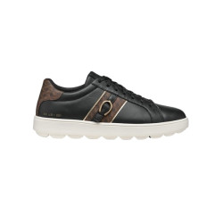 SNEAKERS GEOX DONNA SPHERICA ECUB-1 NERO/MARRONE SCURO D46WEA 08504 C9229