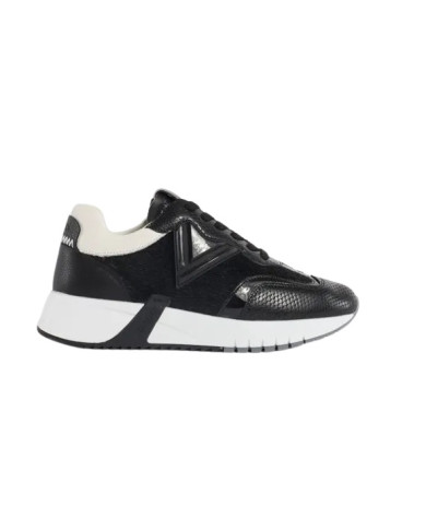 SNEAKERS GAUDI' DONNA ICONICA WOMAN-LEATHER BLACK V34-63460_V0001