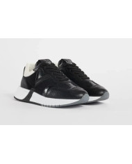 SNEAKERS GAUDI' DONNA ICONICA WOMAN-LEATHER BLACK V34-63460_V0001