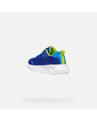 SNEAKERS GEOX BAMBINO JUNIOR J ASSISTER B. C - MESH+DBK STA ROYAL/LIME J45DZC 014CE C4344