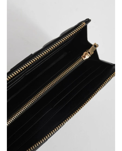 PORTAFOGLIO GAUDì DONNA WALLET MATELASSE' CON BORCHIE BLACK V3AI-11284_V0001