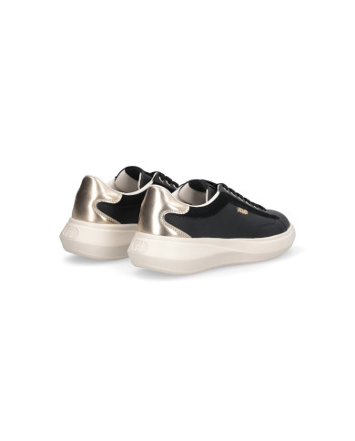 SNEAKERS LIU JO DONNA CASPER 01 - SNEAKER CALF LEATHER/COW SUE BLACK/LIGHT GOLD BA6069P0304S1189
