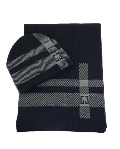 BERRETTO BEANIE E SCIARPA COORDINATI GAUDÌ MOTIVO A RIGHE V3AI-11458_V0081