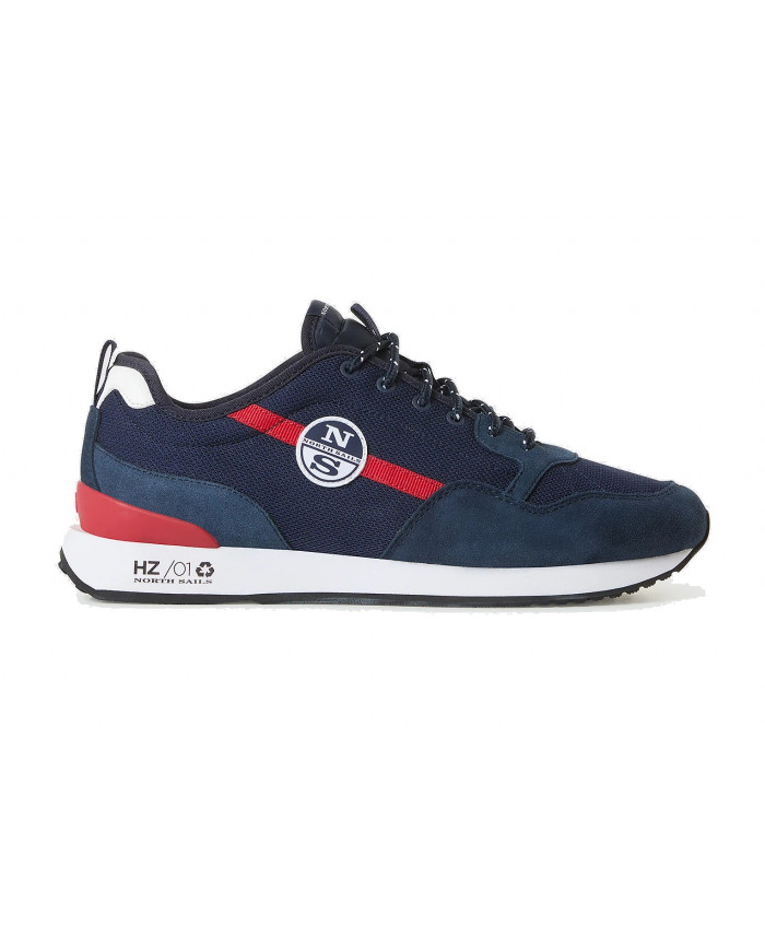 SNEAKERS NORTH SAILS UOMO HORIZON PLAIN 020 NAVY RED