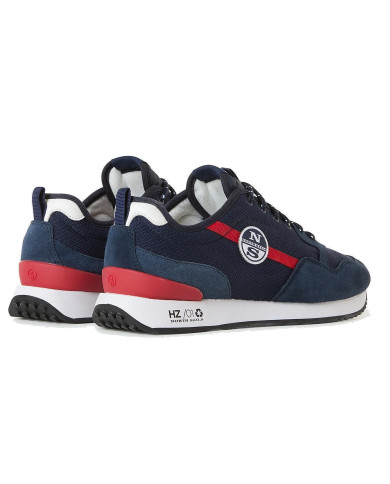 SNEAKERS NORTH SAILS UOMO HORIZON PLAIN 020 NAVY RED