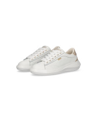 SNEAKERS LIU JO DONNA CASPER 01 - SNEAKER CALF LEATHER/METALLI WHITE/LIGHT GOLD BA6069PX026S1052