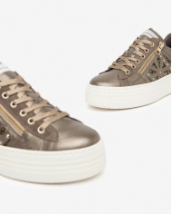 SNEAKERS NEROGIARDINI DONNA BAGOYA BROWN VELOUR FANGO I411611D/322