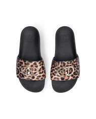 CIABATTE LIU JO DONNA MYKONOS 01 - SLIPPER PRINTED SPREADING LEOPARD BA6077EX022S19C1