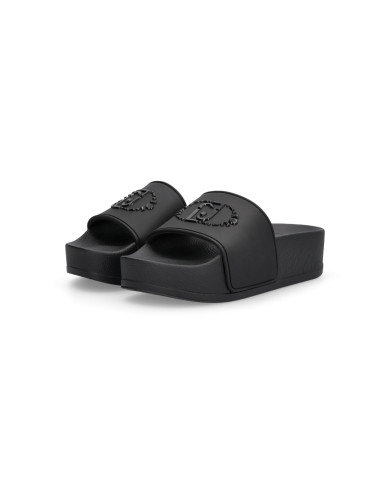 CIABATTE LIU JO DONNA MYKONOS 01 - SLIPPER RUBBERIZED BLACK BA6077EX02822222 