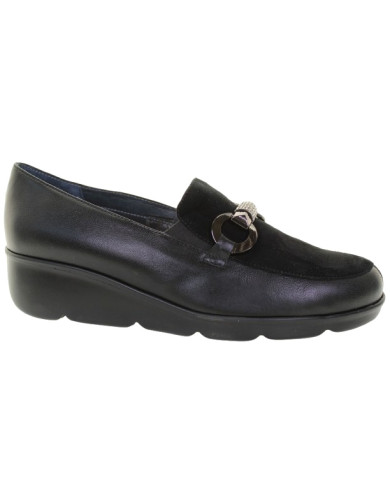 SLIP-ON SOFFICE SOGNO DONNA IN PELLE I5WILE1 NAPPA NERO/LAM