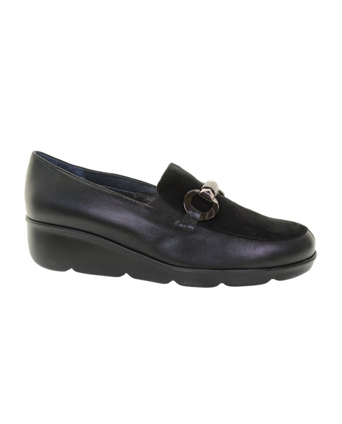 SLIP-ON SOFFICE SOGNO DONNA IN PELLE I5WILE1 NAPPA NERO/LAM