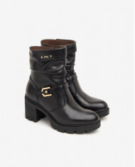 STIVALETTO NEROGIARDINI DONNA IN PELLE SAUVAGE NERO TR CARPEGNA TACCO 7CM I411904D/100