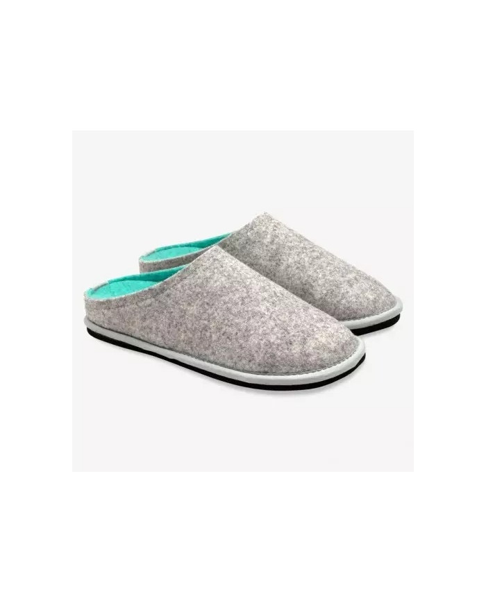 CIABATTA LOWENWEISS DONNA GRIGIO-TIFFANY FELTRO DI LANA EASY BICOLOR 6800BC 953 347