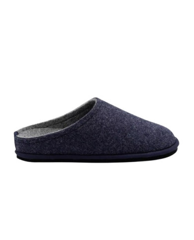 CIABATTE LOWENWEISS UOMO BLU-GRIGIO FELTRO DI LANA EASY BICOLOR