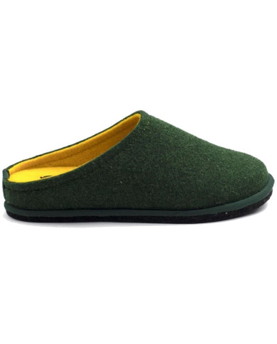 CIABATTA LOWENWEISS UnISEX  IN FELTRO DI LANA VERDE BOSCO GIALLO 6800BC 477 980
