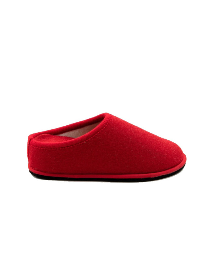 CIABATTA LOWENWEISS DONNA IN FELTRO DI LANA CON FODERA IN LANA ROSSO DIVA 7 7100FL 5W0