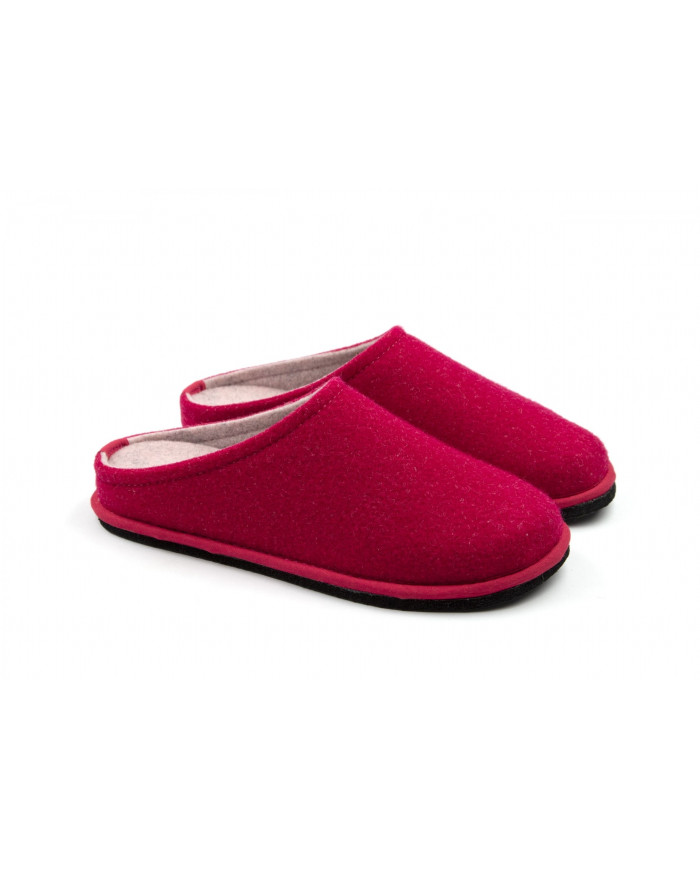 CIABATTA LOWENWEISS  DONNA IN FELTRO DI LANA CILIEGIA ROSA 6800BC 916 940