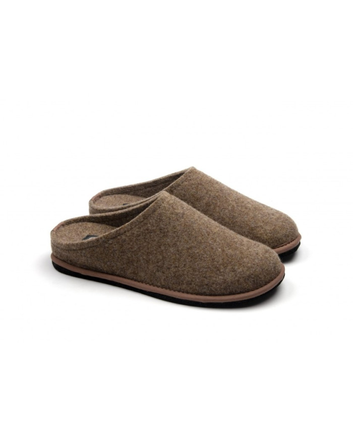 CIABATTA LOWENWEISS UOMO IN FELTRO DI LANA CON ESTRAIBILE NOCCIOLA N6800MC 352